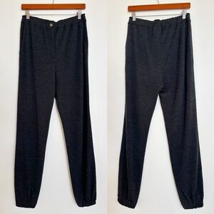 Lanvin Paris Charcoal Wool Jogger Trousers Size 36 / Small